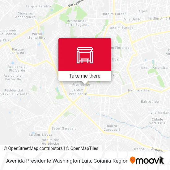 Avenida Presidente Washington Luís map