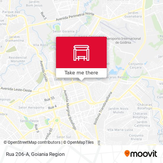 Rua 206-A map