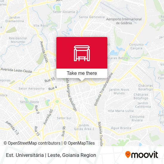 Est. Universitária | Leste map