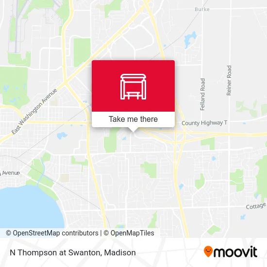 N Thompson at Swanton map