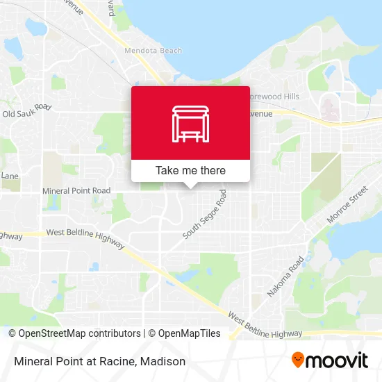 Mapa de Mineral Point at Racine