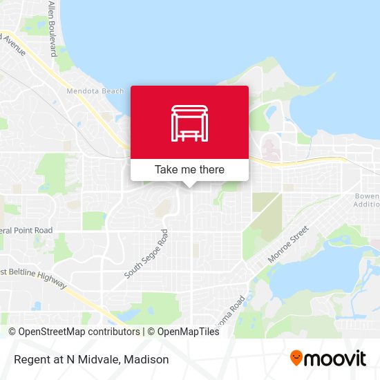 Mapa de Regent at N Midvale