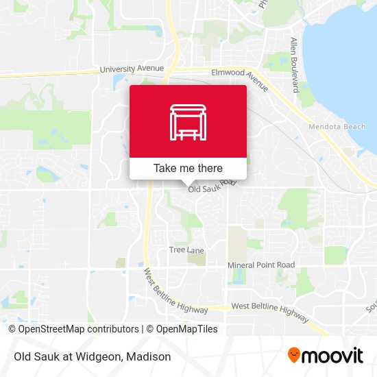 Old Sauk at Widgeon map