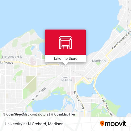 University at N Orchard map