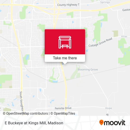 E Buckeye at Kings Mill map