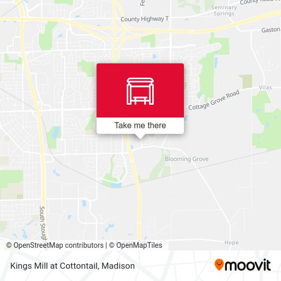 Kings Mill at Cottontail map