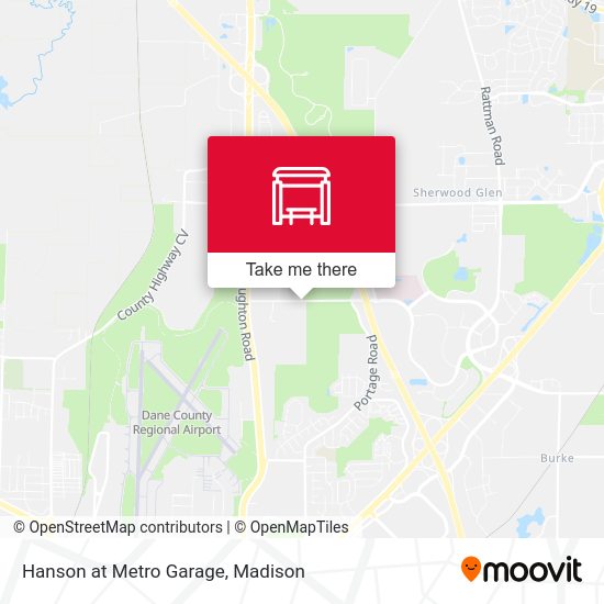 Hanson at Metro Garage map