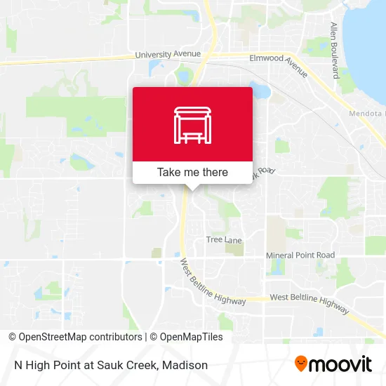 Mapa de N High Point at Sauk Creek