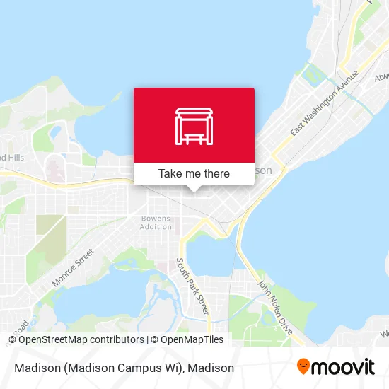 Mapa de Madison (Madison Campus Wi)
