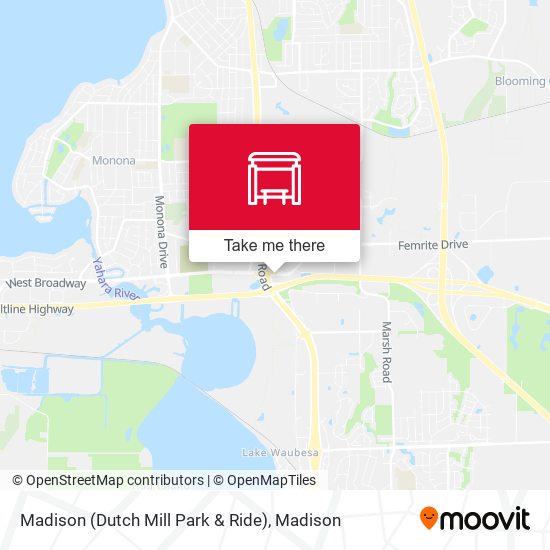 Madison (Dutch Mill Park & Ride) map