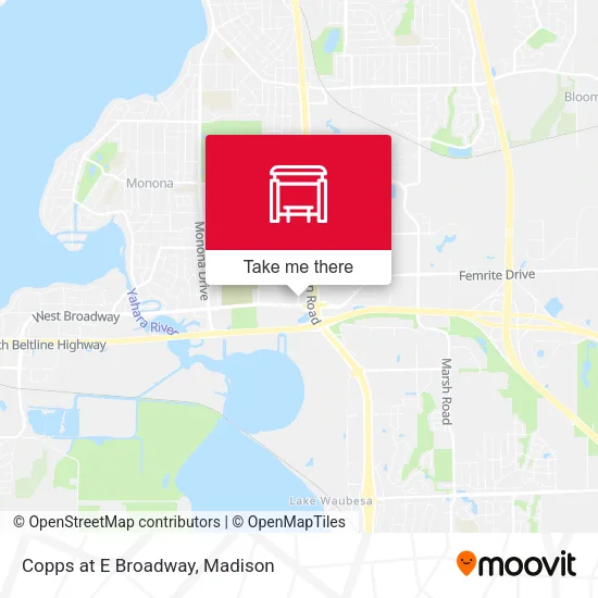 Mapa de Copps at E Broadway