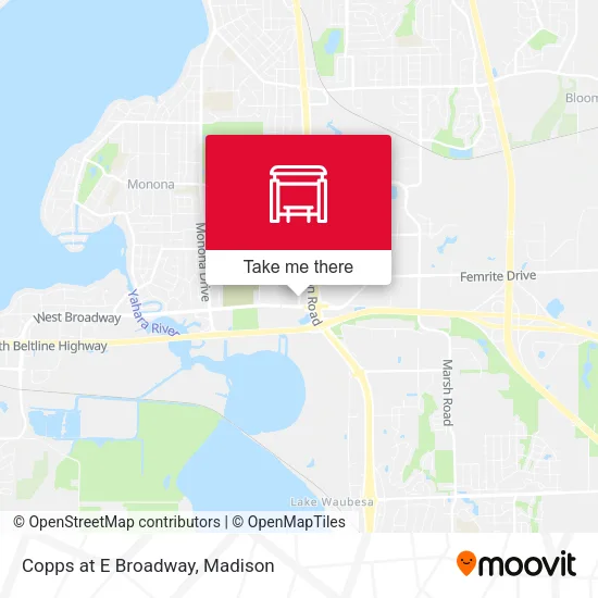 Mapa de Copps at E Broadway