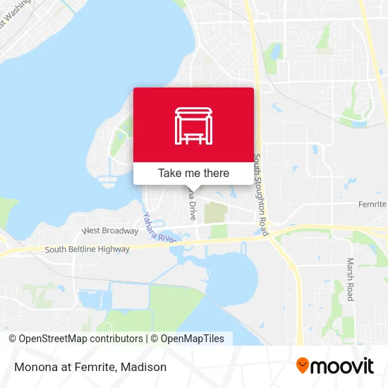 Mapa de Monona at Femrite