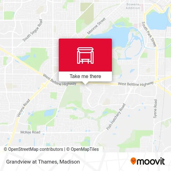 Grandview at Thames map