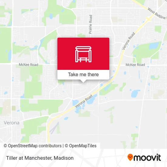 Tiller at Manchester map