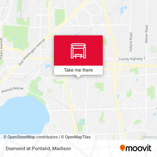 Diamond at Portland map