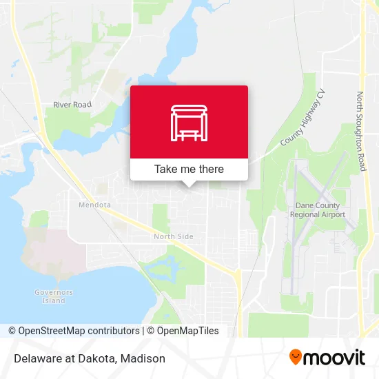 Delaware at Dakota map