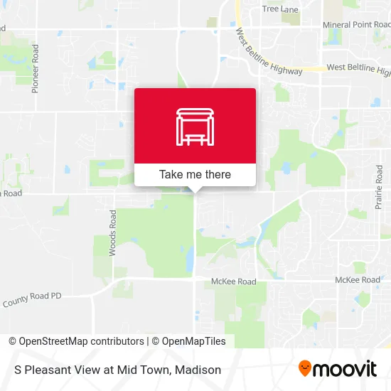 S Pleasant View at Mid Town map