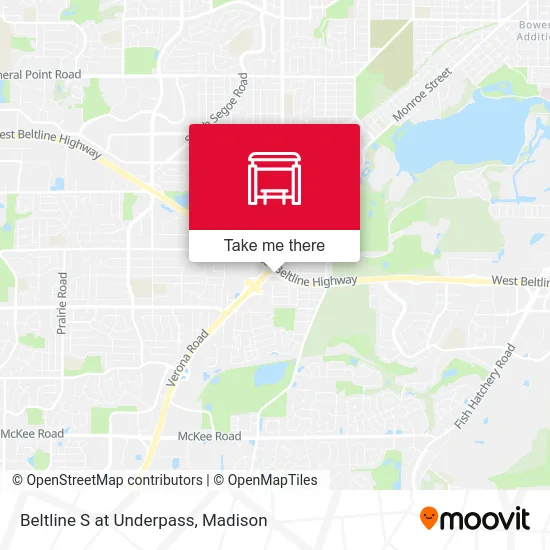 Mapa de Beltline S at Underpass