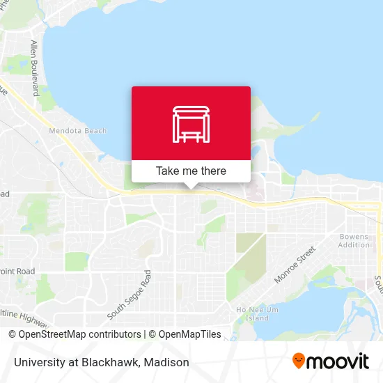 University at Blackhawk map
