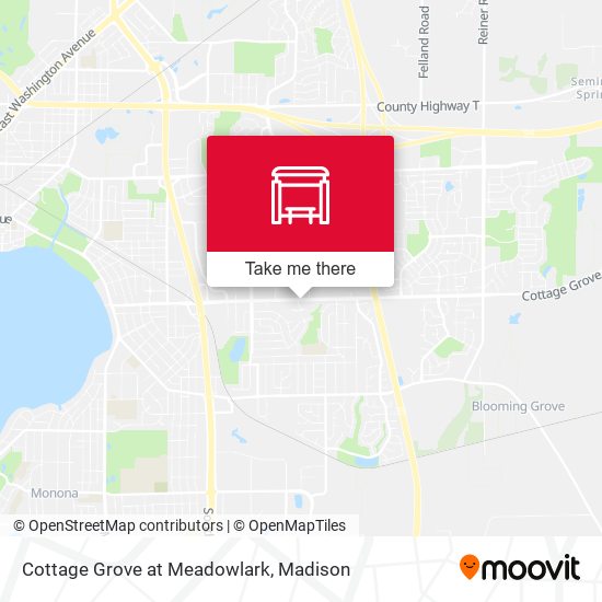 Cottage Grove at Meadowlark map