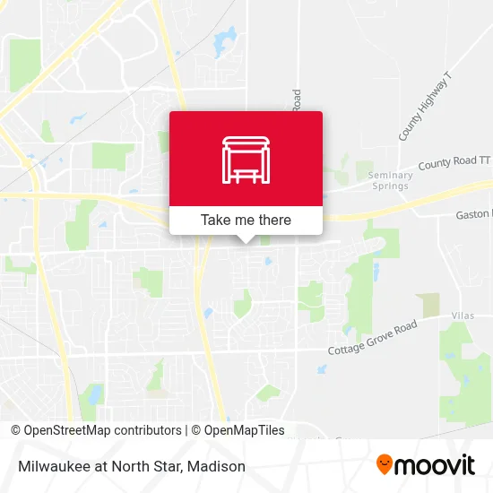 Milwaukee at North Star map