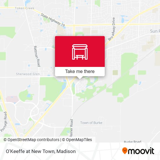 O'Keeffe at New Town map