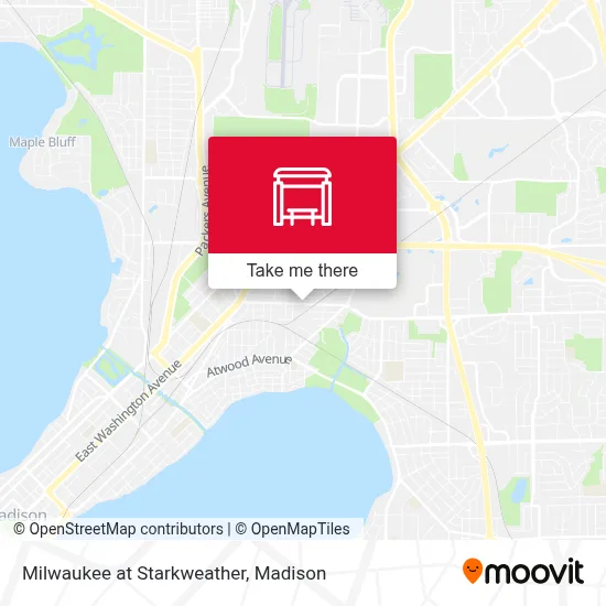 Milwaukee at Starkweather map