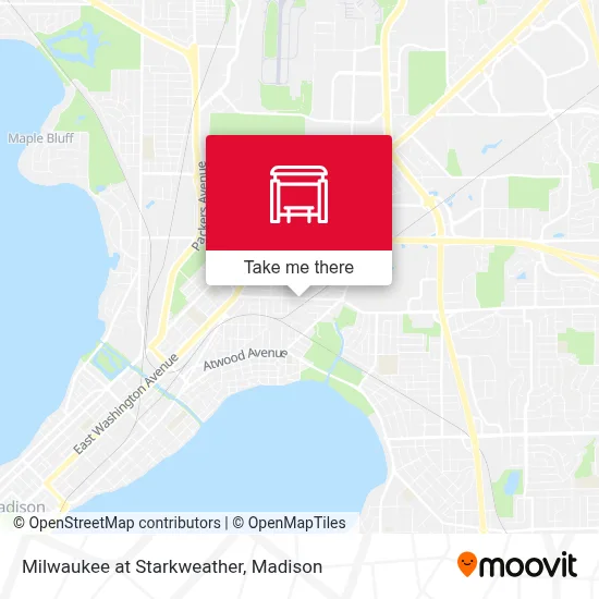 Milwaukee at Starkweather map