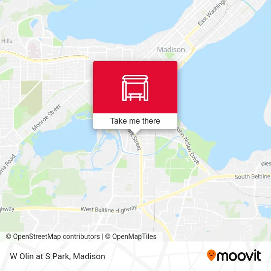 W Olin at S Park map