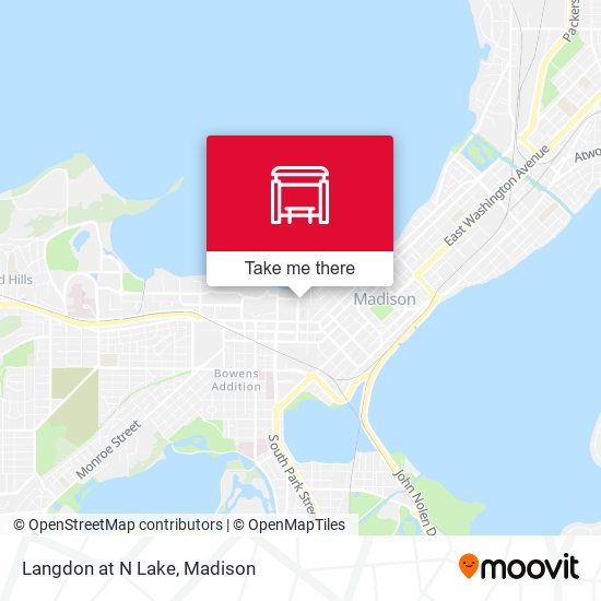 Langdon at N Lake map