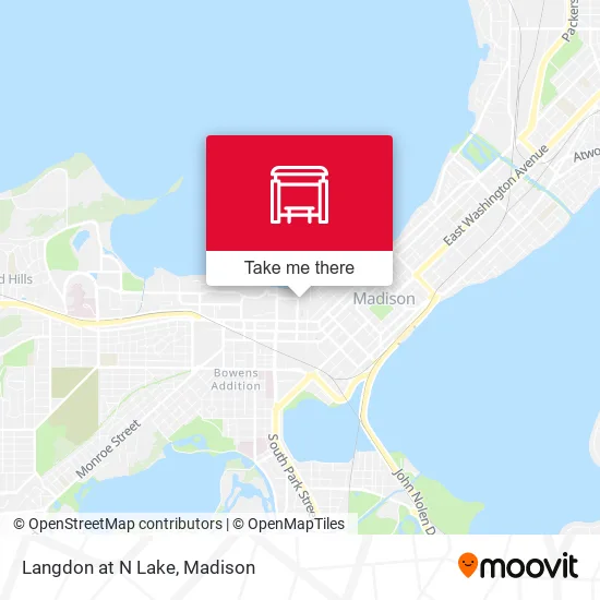 Mapa de Langdon at N Lake