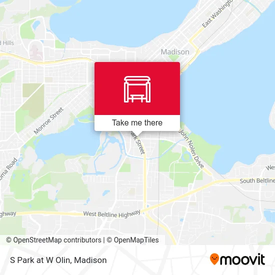 S Park at W Olin map