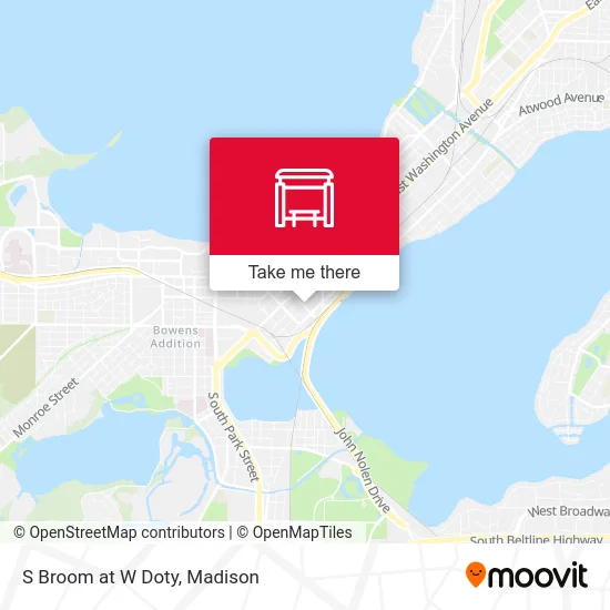 S Broom at W Doty map