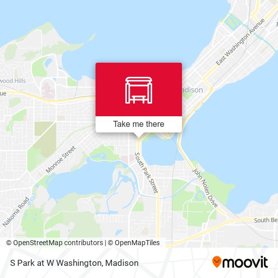 S Park at W Washington map