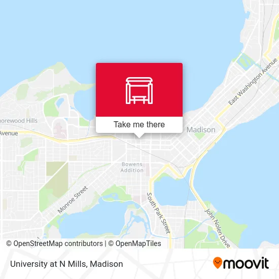 Mapa de University at N Mills
