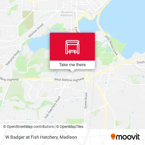 Mapa de W Badger at Fish Hatchery