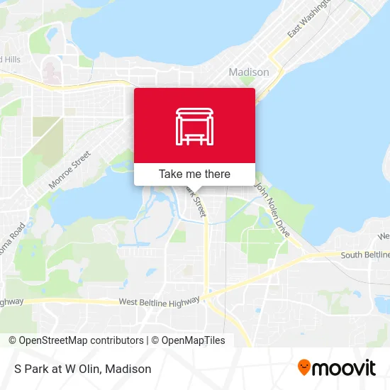 S Park at W Olin map