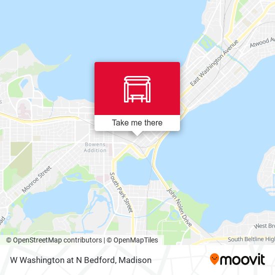 W Washington at N Bedford map