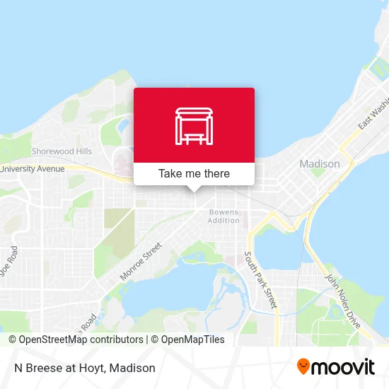 N Breese at Hoyt map