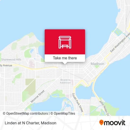 Linden at N Charter map