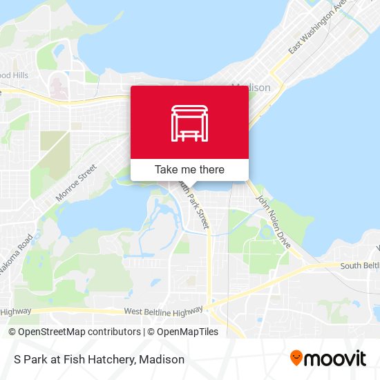 S Park at Fish Hatchery map