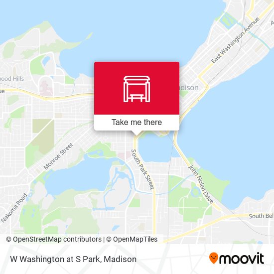 W Washington at S Park map