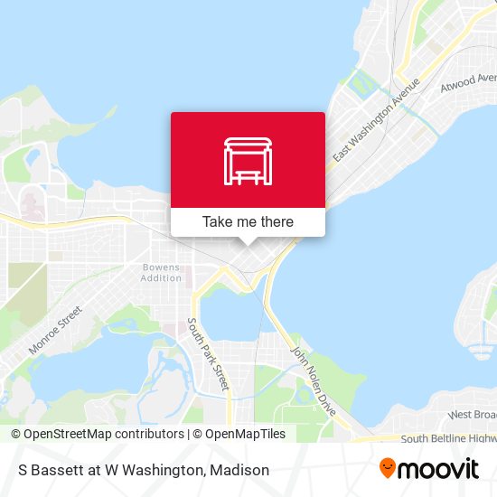 S Bassett at W Washington map