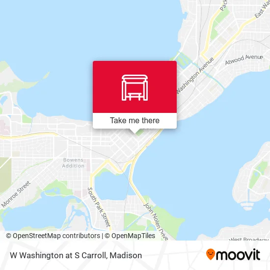 Mapa de W Washington at S Carroll