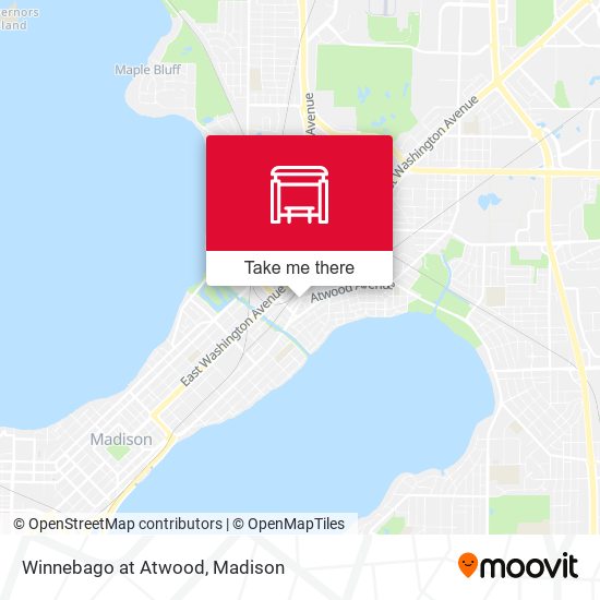 Winnebago at Atwood map