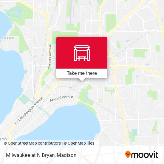 Mapa de Milwaukee at N Bryan