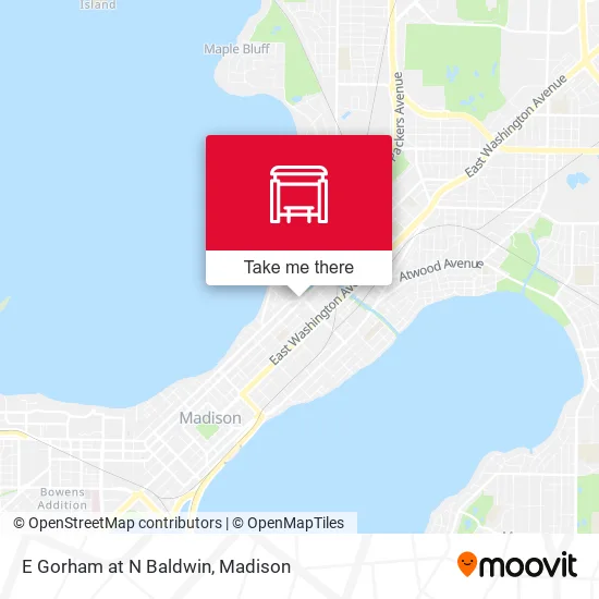 Mapa de E Gorham at N Baldwin