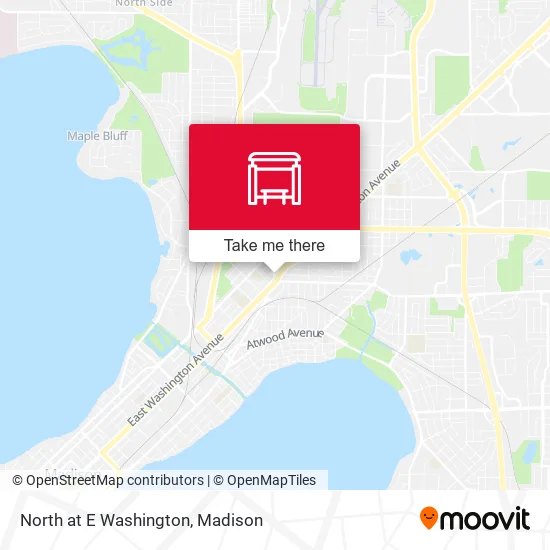 Mapa de North at E Washington