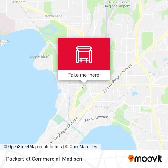 Packers at Commercial map